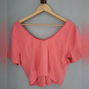 Lululemon Align T-Shirt Size 18 Coral NWOT Short Sleeve